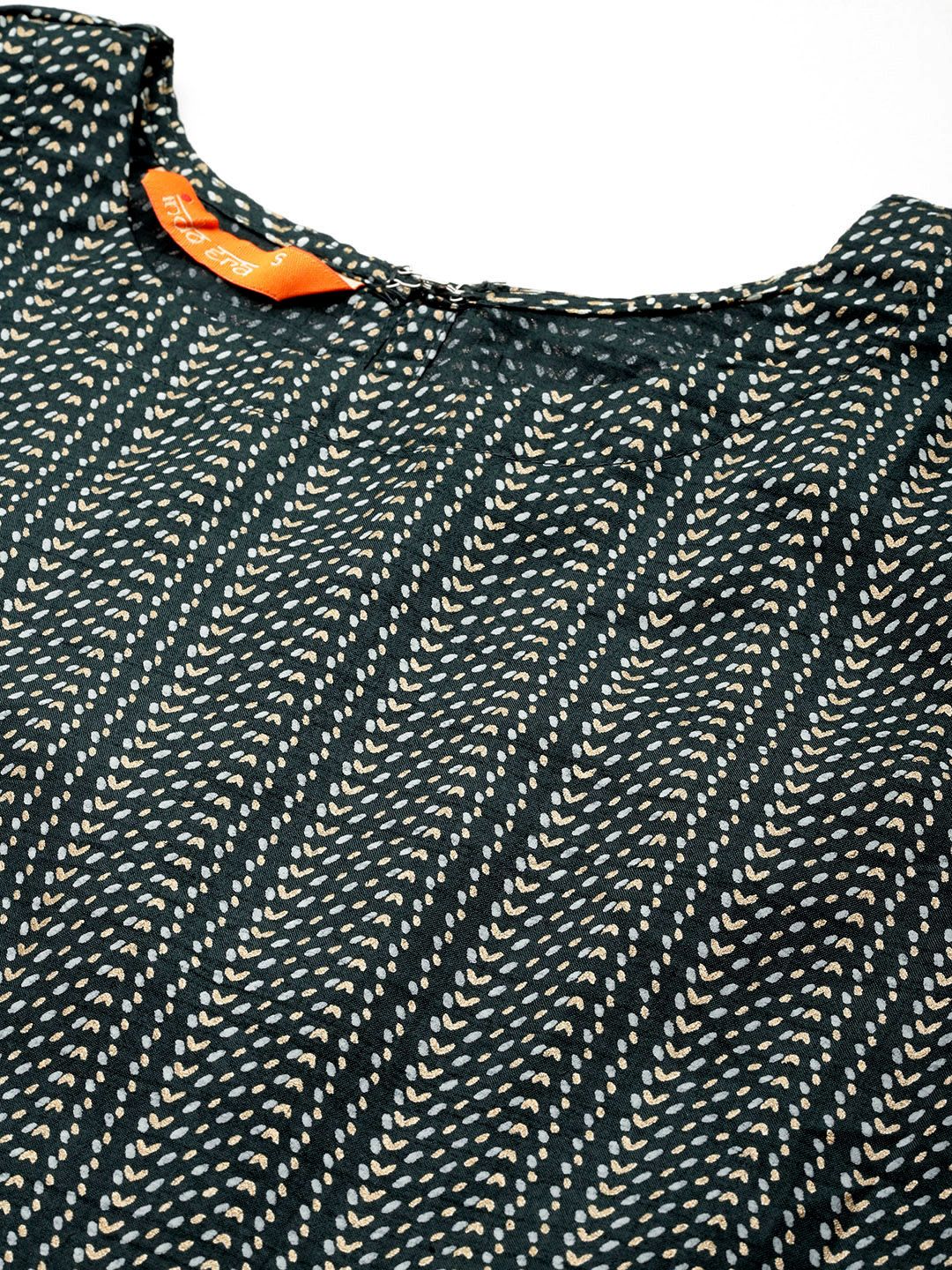 Dhiyona IE Women Printed Regular Kurta with Trousers