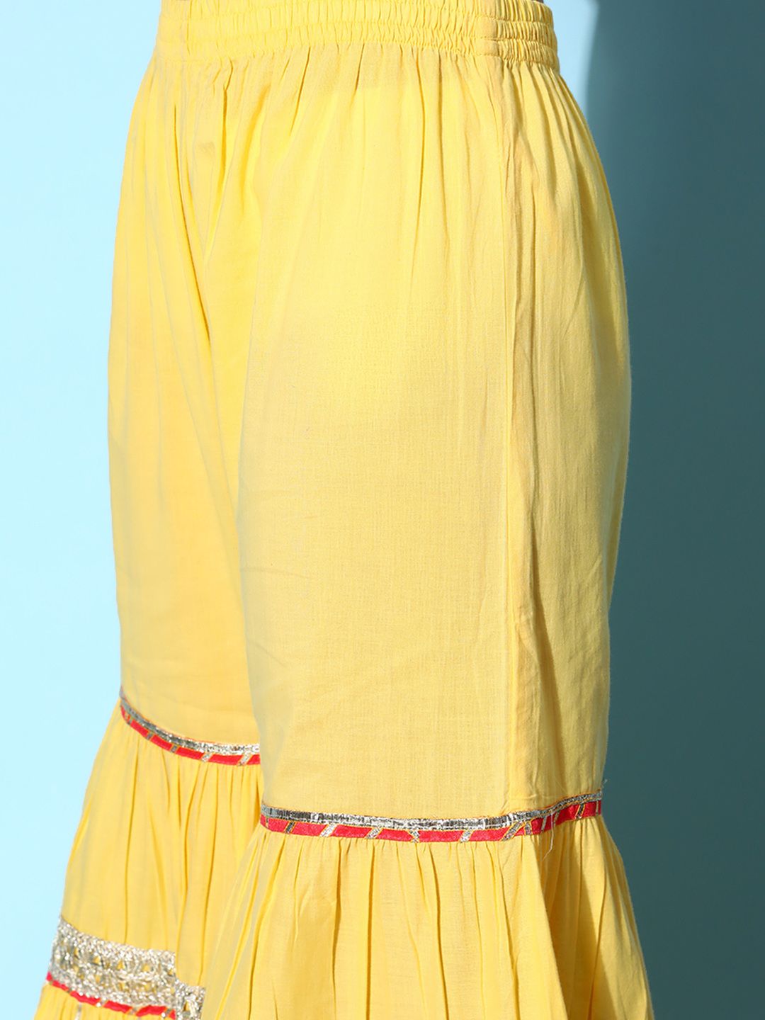 Dhiyona VA Women's Ethnic Motifs Pure Cotton Hyper Texture Kurta Set