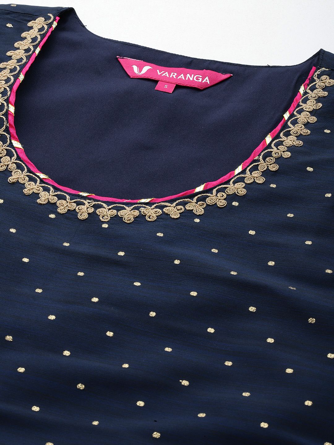 Dhiyona VA Women's Self Design Kurta with Trousers & Dupatta.