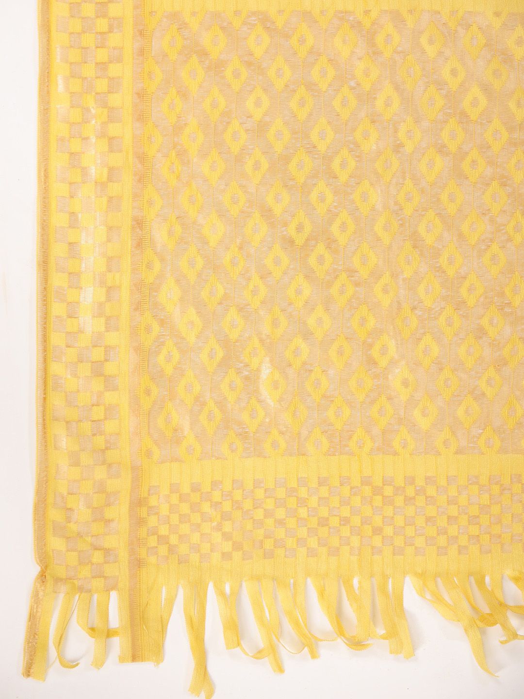 Dhiyona OD Ethnic Motifs Yoke Design Sequinned Kurta with Trousers & Dupatta
