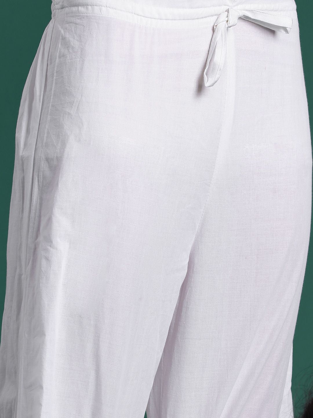 Dhiyona IE Floral Printed Regular Pure Cotton Kurta with Trousers
