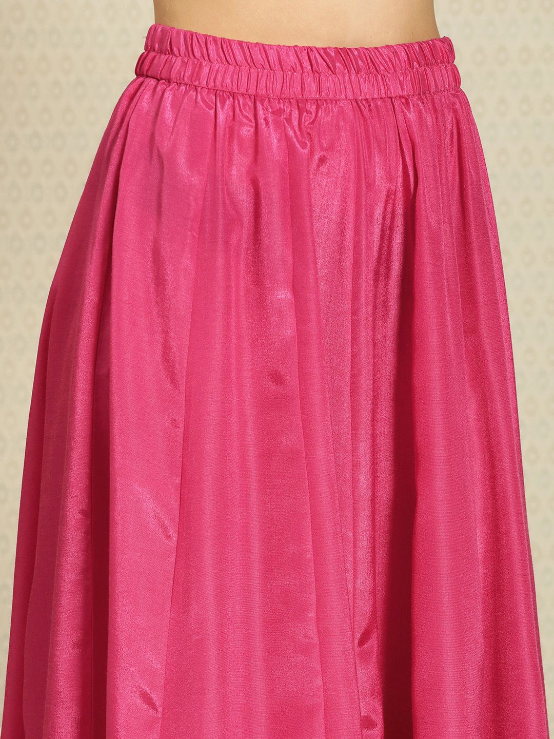 Dhiyona PD Women Women Angrakha Sequinned Pure Cotton Jashn Kurta with Skirt & Dupatta