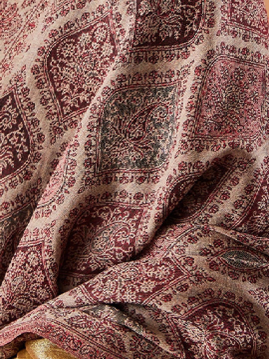 Dhiyona PA Paisley Woven Design Fringed Shawl