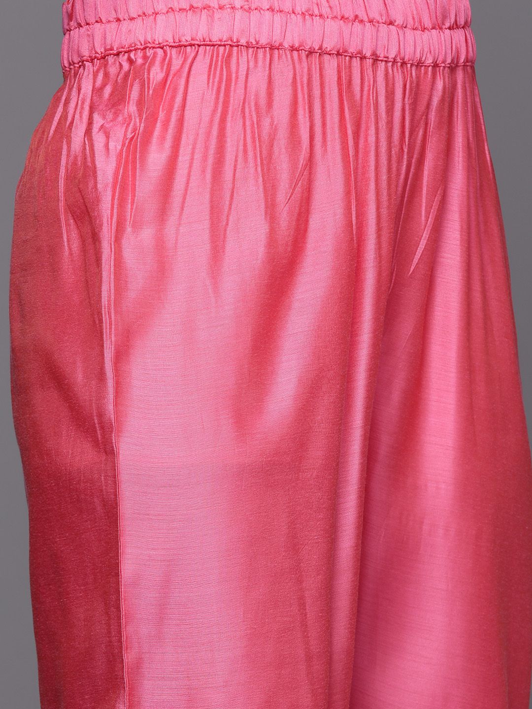 Dhiyona VA Women's Pink Yoke Design Kurta with Trousers & With Dupatta
