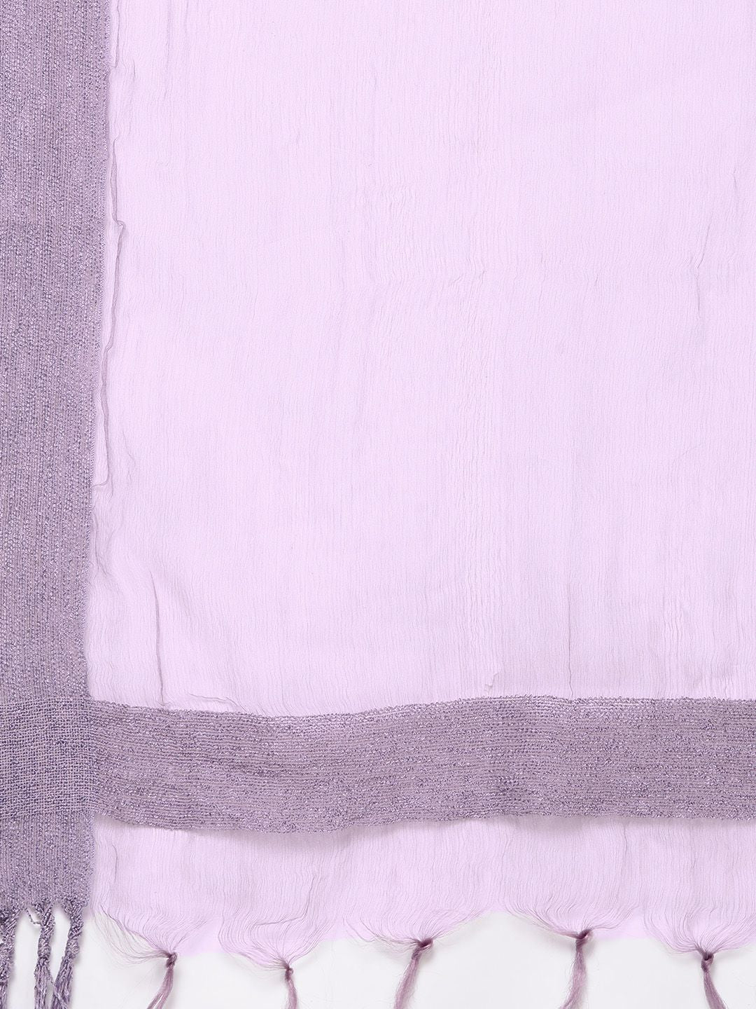 Dhiyona VA Women's Lavender & White Embroidered Kurta with Trousers & Dupatta