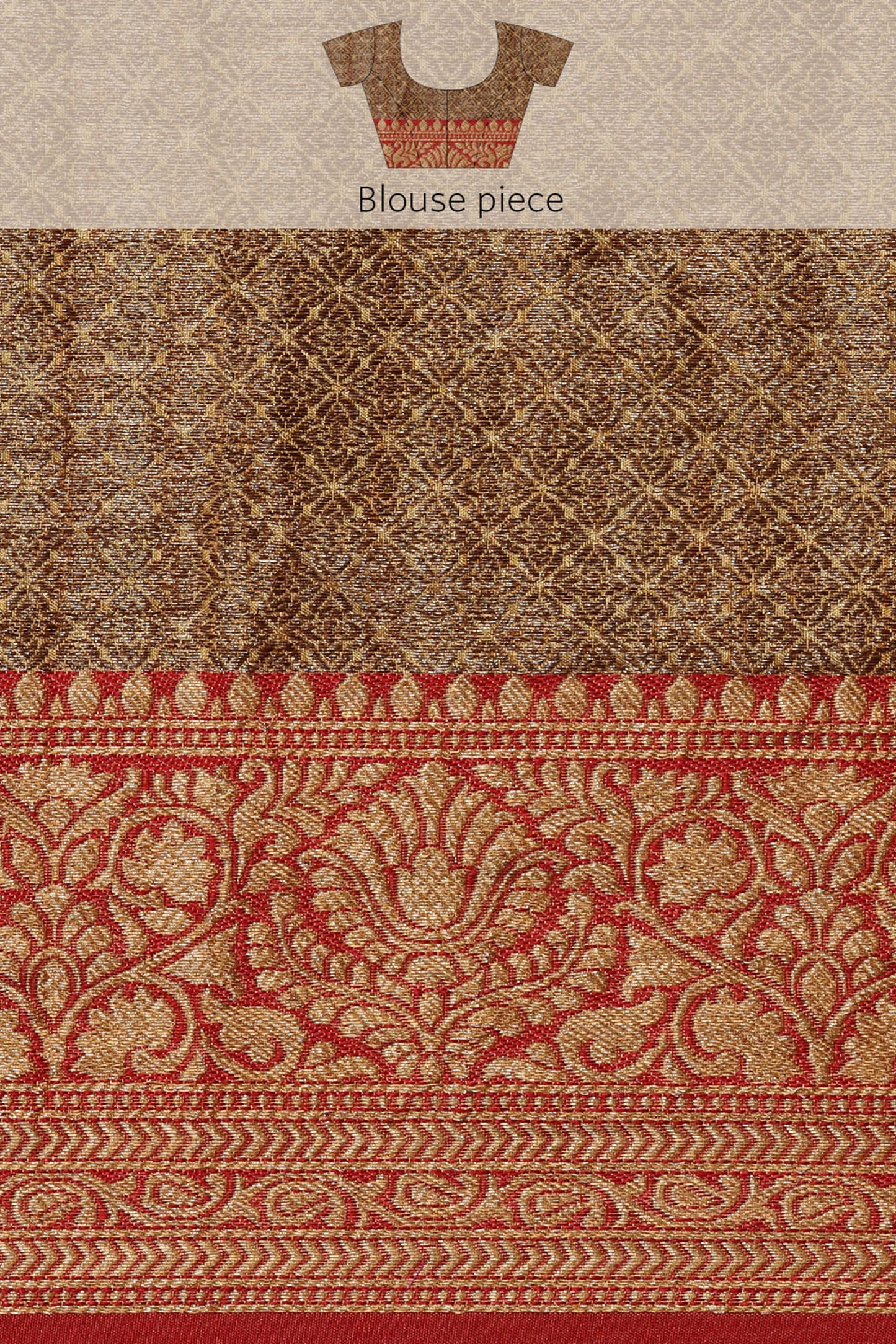 Dhiyona GR Women's Aarya Canary Yellow Zari Woven Design Banarasi Pure Cotton Saree