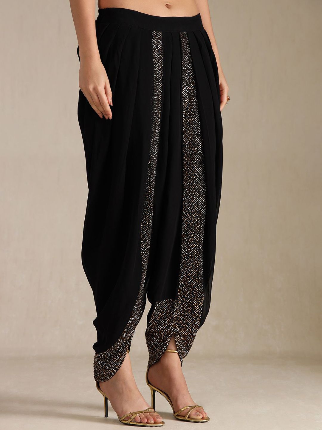 Dhiyona SO Women's Women Floral Embroidered Beads and Stones Kurta with Dhoti Pants & Dupatta