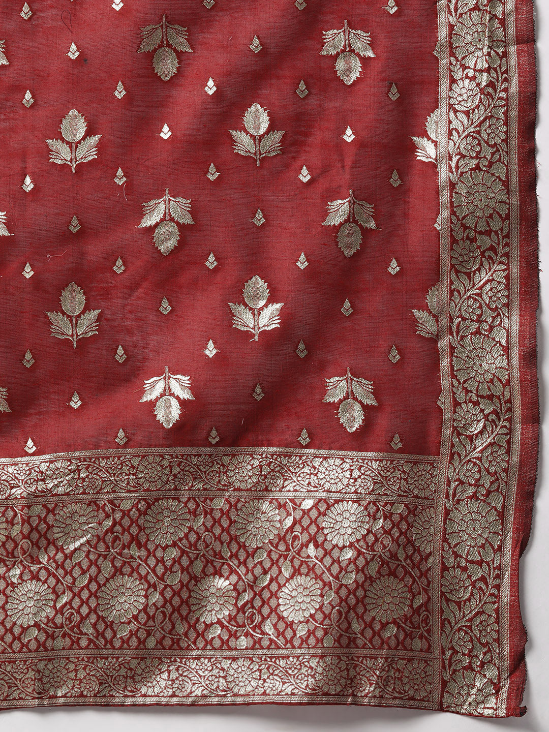 Dhiyona RV Women's Beige Art Silk Heavy Embroidered Kurta Set With Dupatta