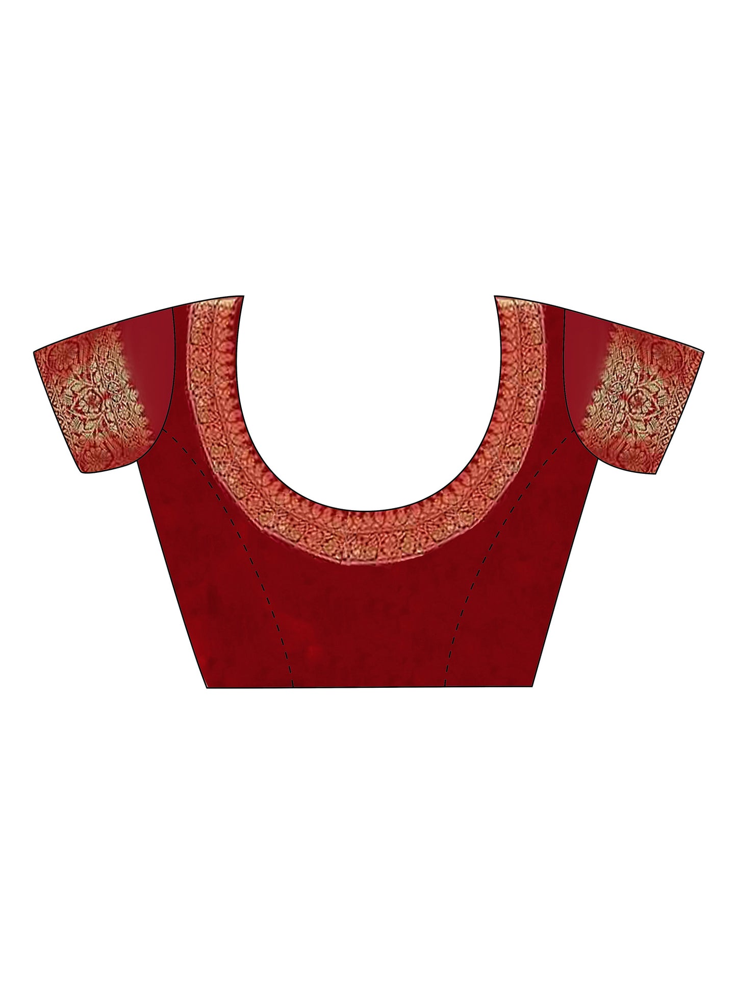 Women's Georgette Orange Woven Design Designer Saree With Blouse Piece