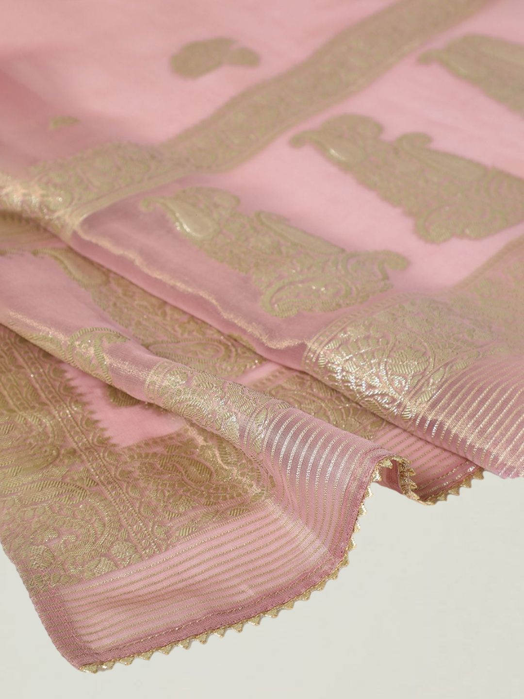 Dhiyona SO Women's Embroidered Beads & Stones Straight Kurta with Trousers & Dupatta