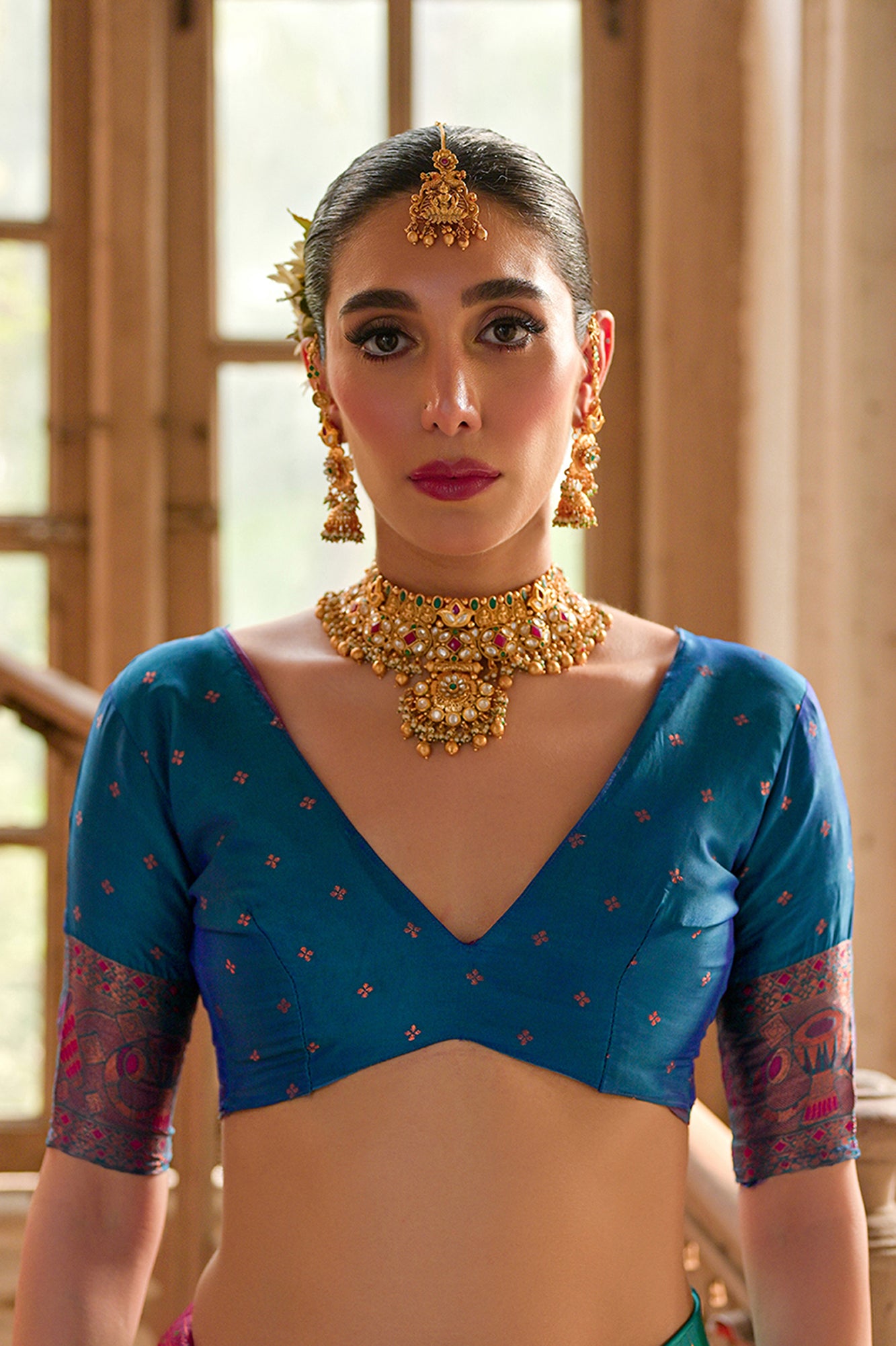 Wine Wine Banarasi Silk Saree