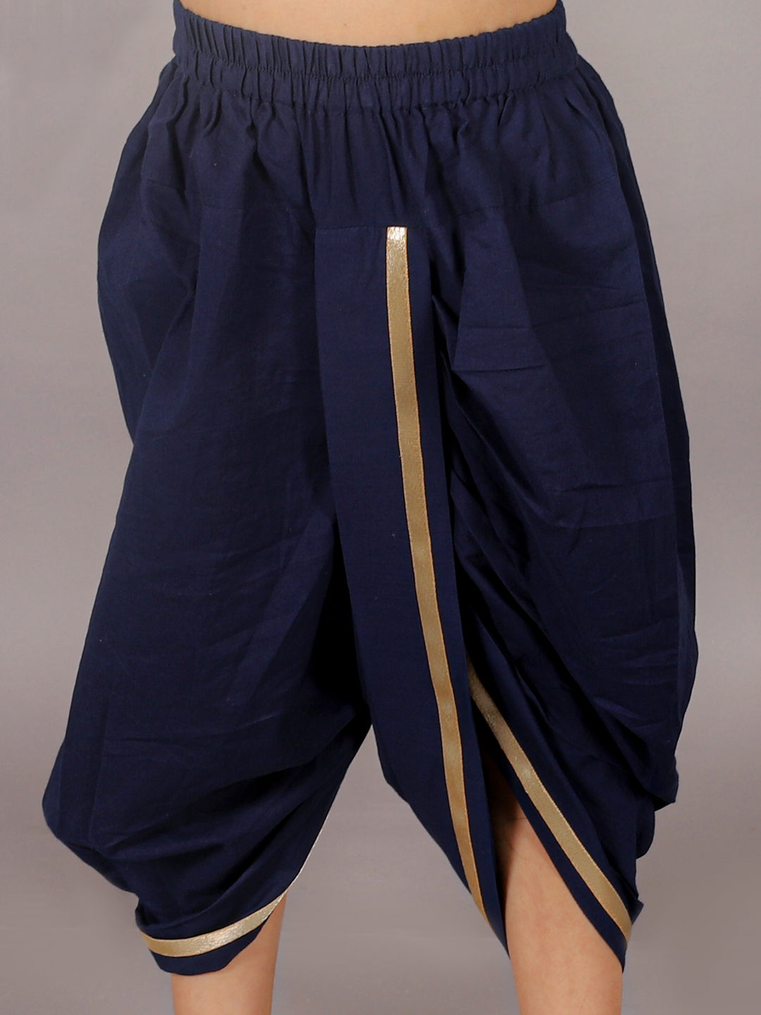 Folklore Boys Navy Kurta with Dhoti