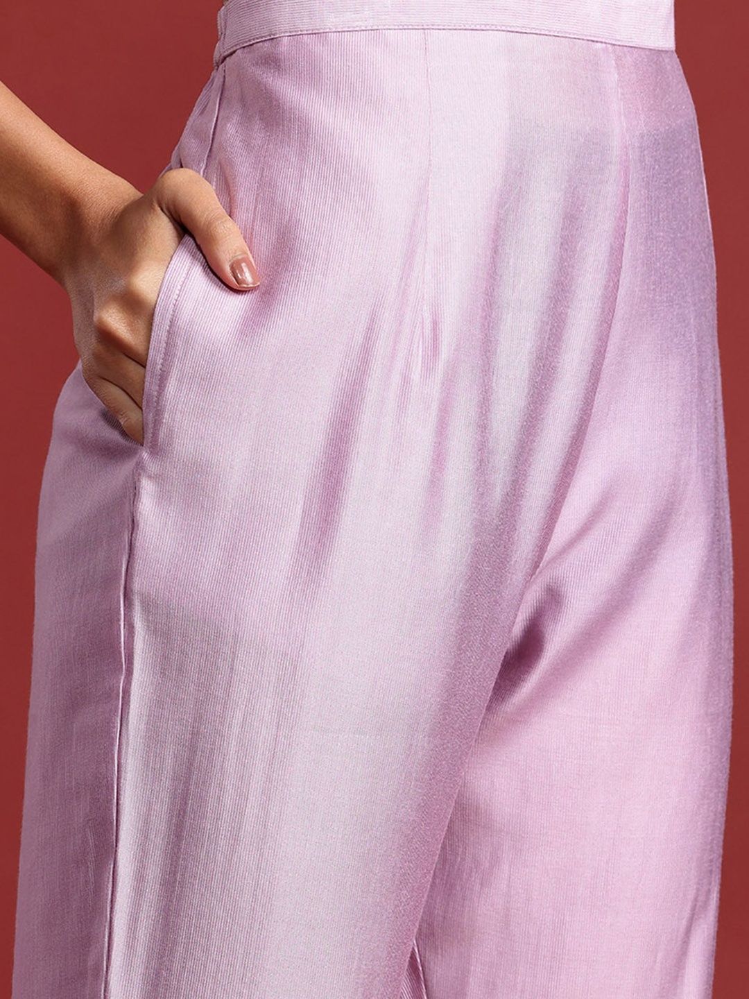 Women Ethnic Motifs Embroidered Regular Liva Kurta with Trousers & Dupatta