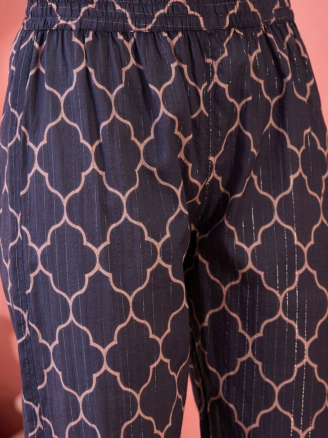 Dhiyona SN Women's Floral Printed Pure Cotton Anarkali Kurta With Trouser And Dupatta