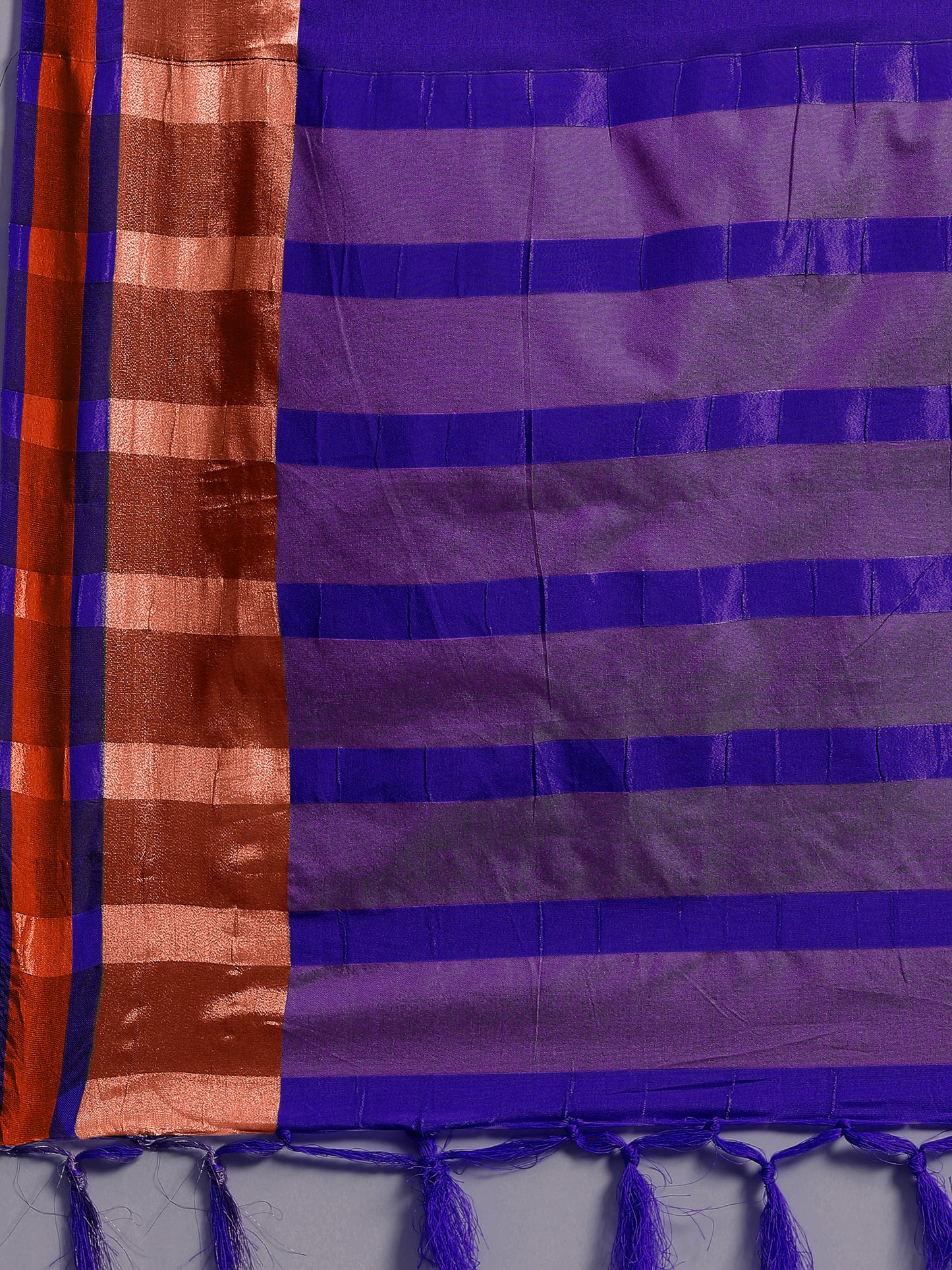 Women's Aura Silk Blue Woven Design Designer Saree With Blouse Piece