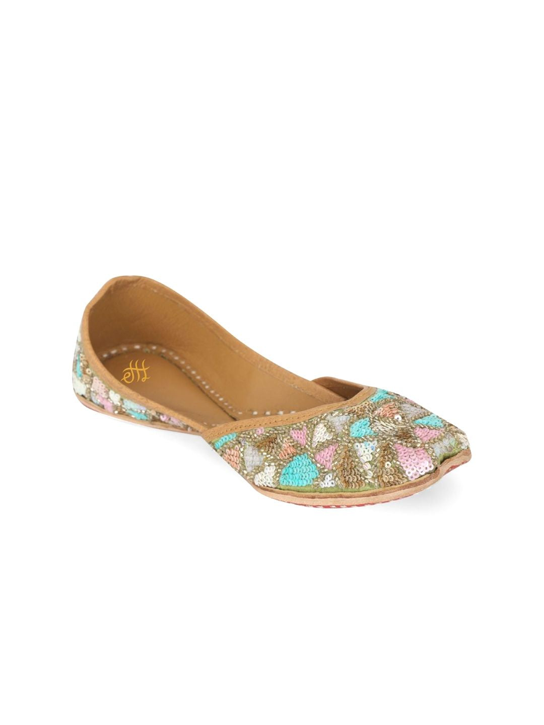 Dhiyona HOP Women Embellished Mojaris Flats