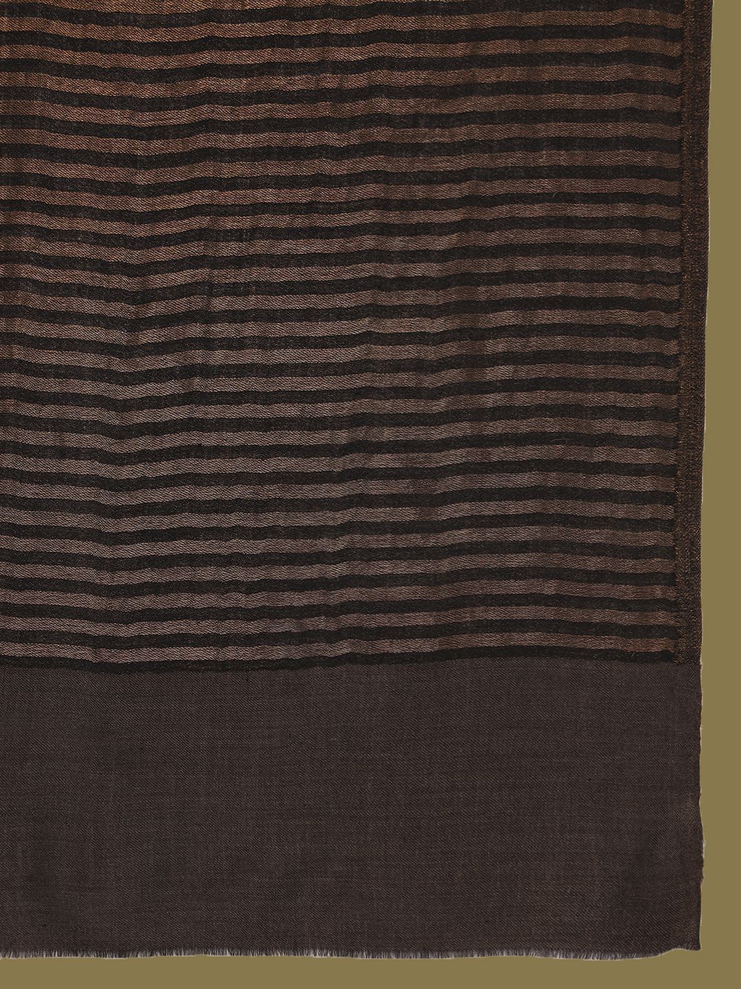 Dhiyona PA Striped Woven Design Reversible Zargul Shawl