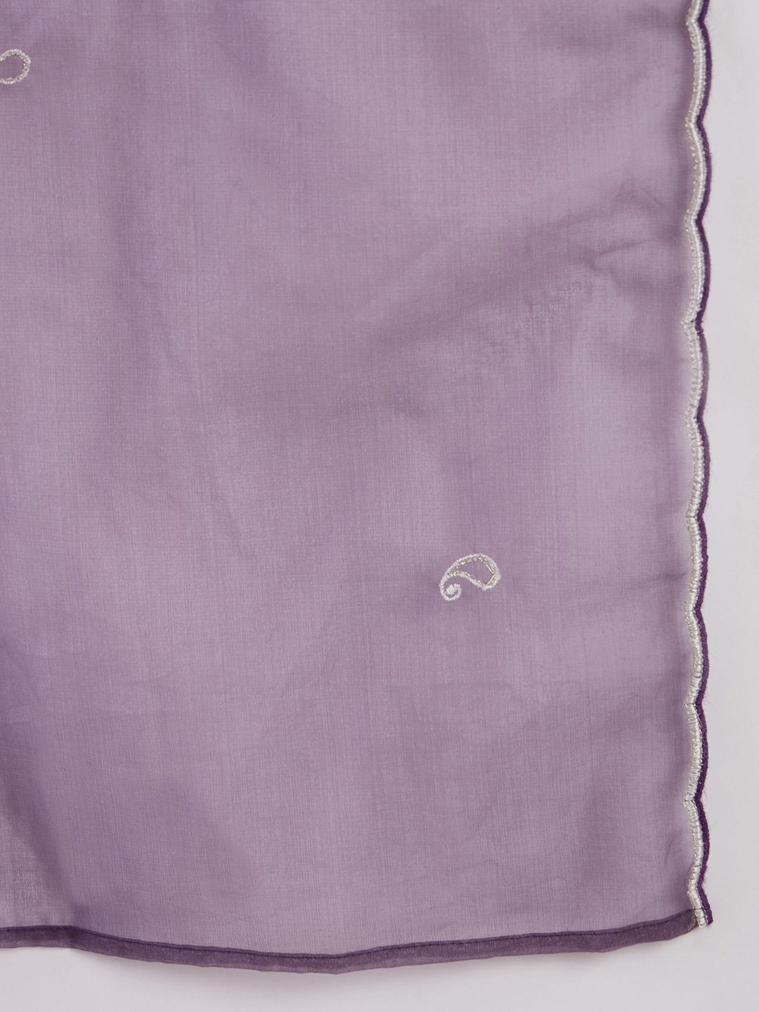 Women Paisley Printed Regular Sequinned Kurta with Trousers & With Dupatta