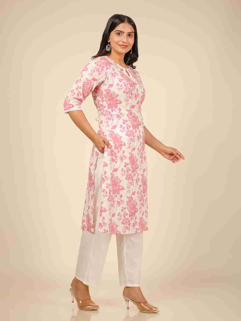 Floral Print Women's Kurta
