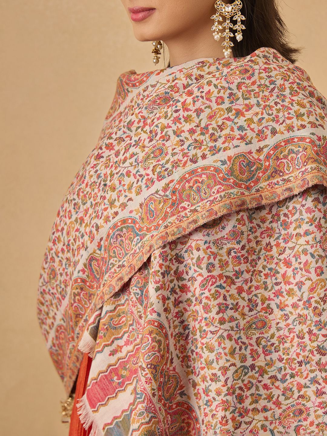Dhiyona PA Floral Woven Design Mehak Kaani Shawl