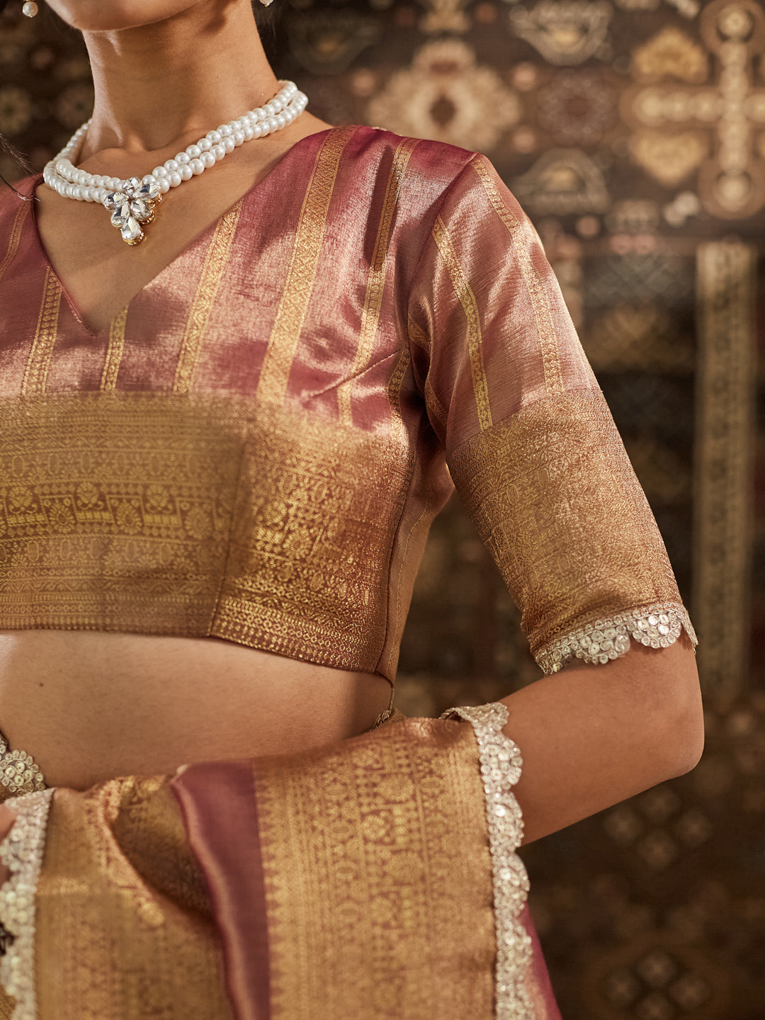 Dhiyona KS Women's Woven Design Zari Saree