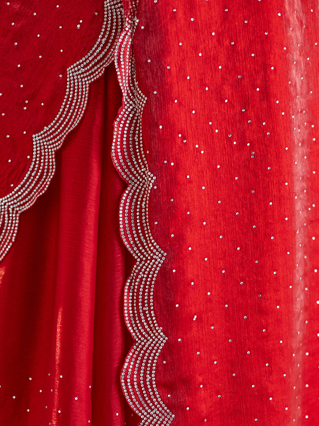Dhiyona KS Women's Embellished Beads and Stones Pure Silk Saree