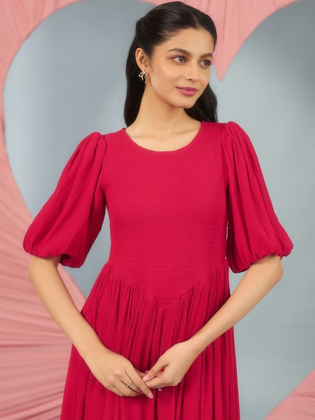 Dhiyona AY Women's Fit & Flared Maxi Ethnic Dresses