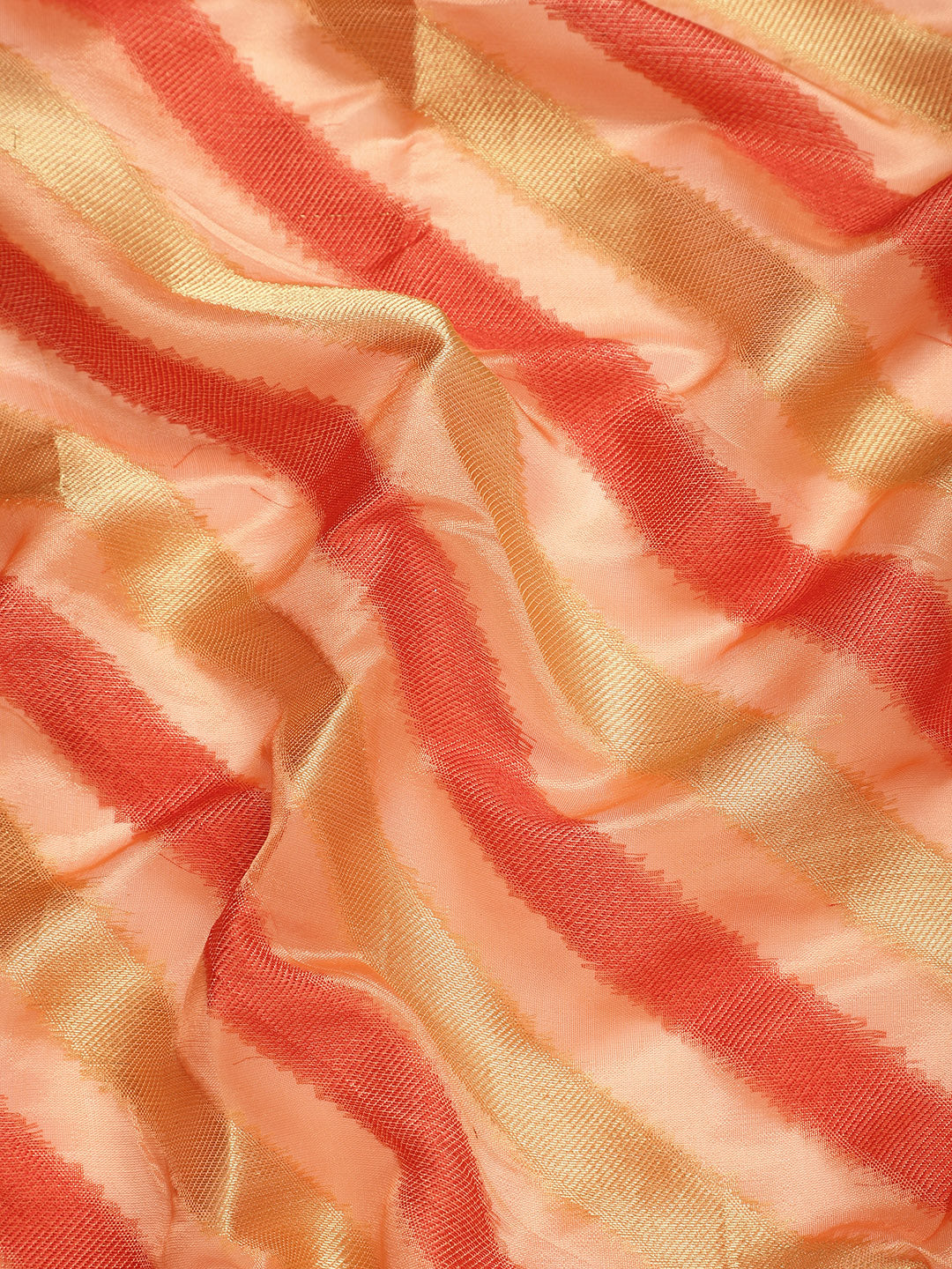 Dhiyona GR Women's Manvika Melon Orange Organza Saree