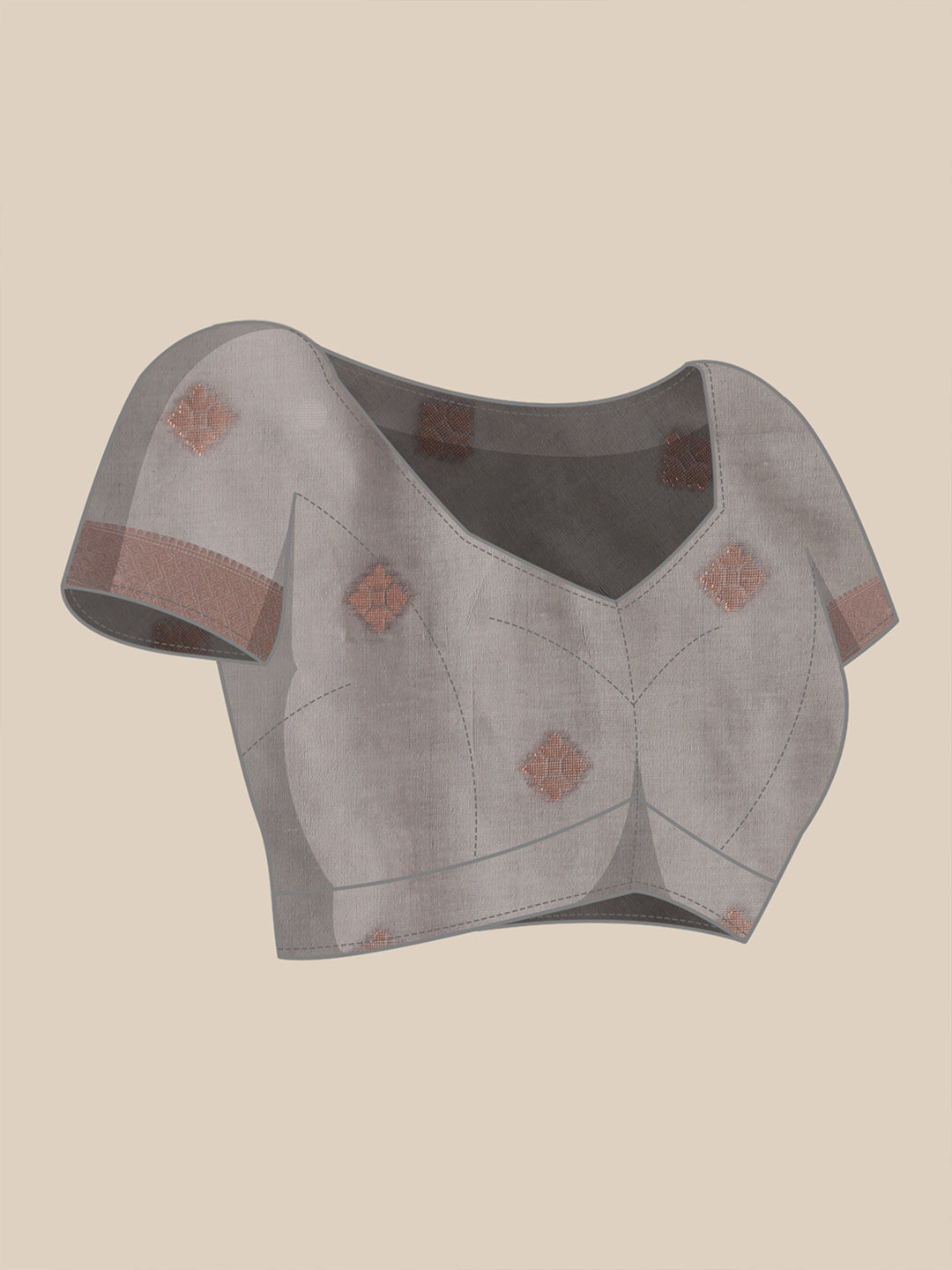 Dhiyona GR Women's Meera Grey Silk Blend Saree