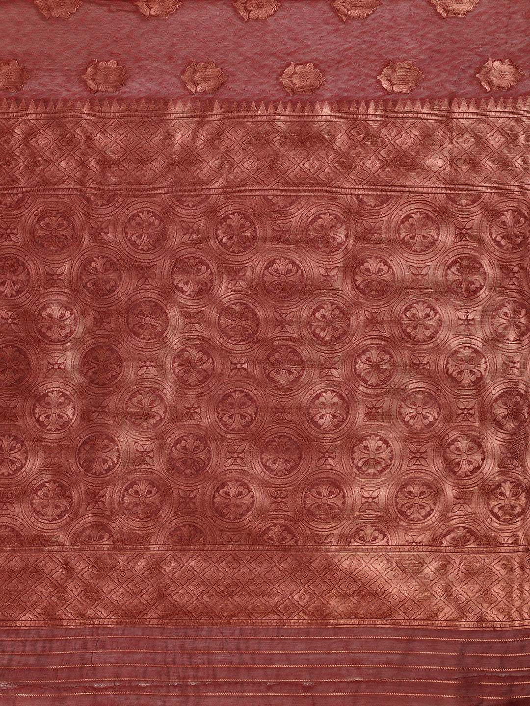 Dhiyona GR Women's Meera Maroon Silk Blend Saree
