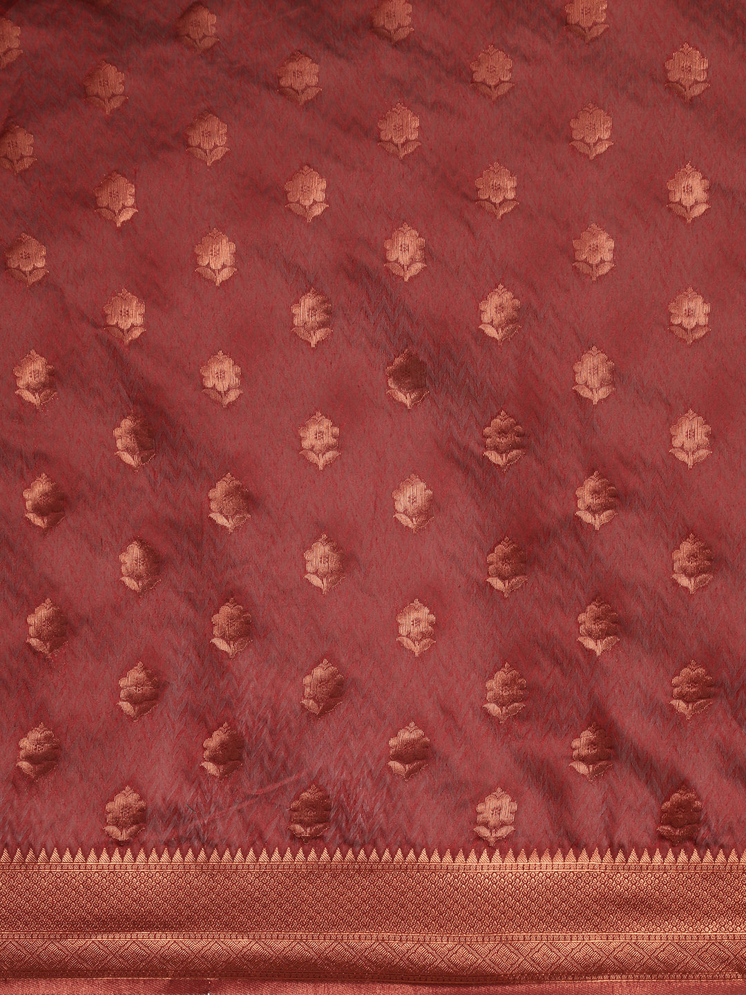 Dhiyona GR Women's Meera Maroon Silk Blend Saree