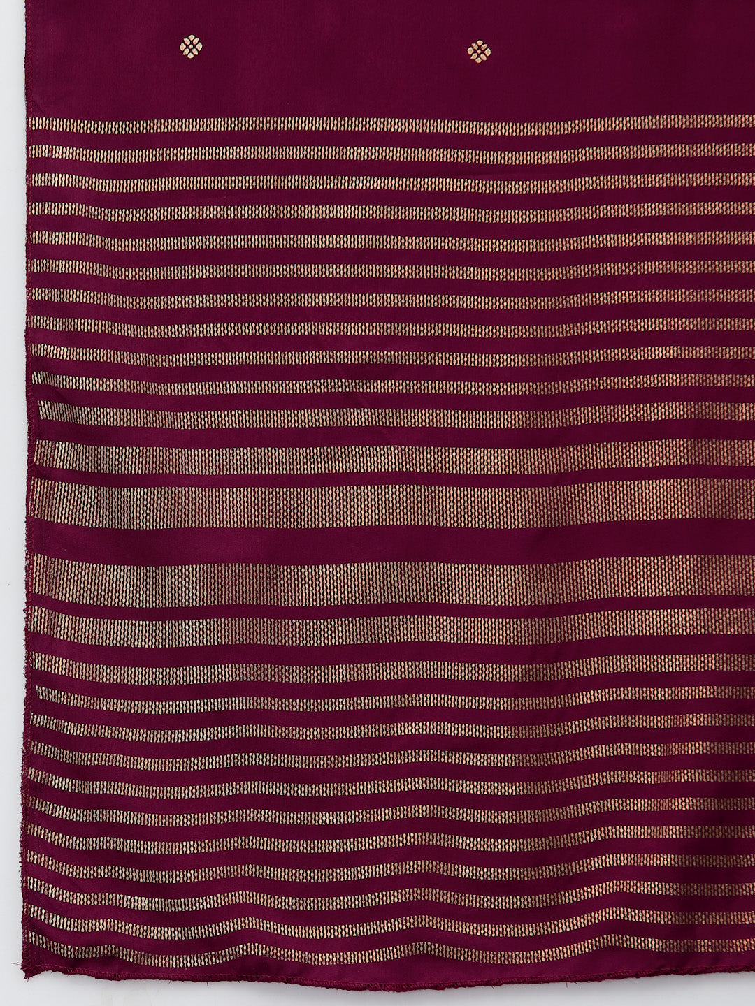 Women Purple Printed Cotton Blend Kurta And Pant Set