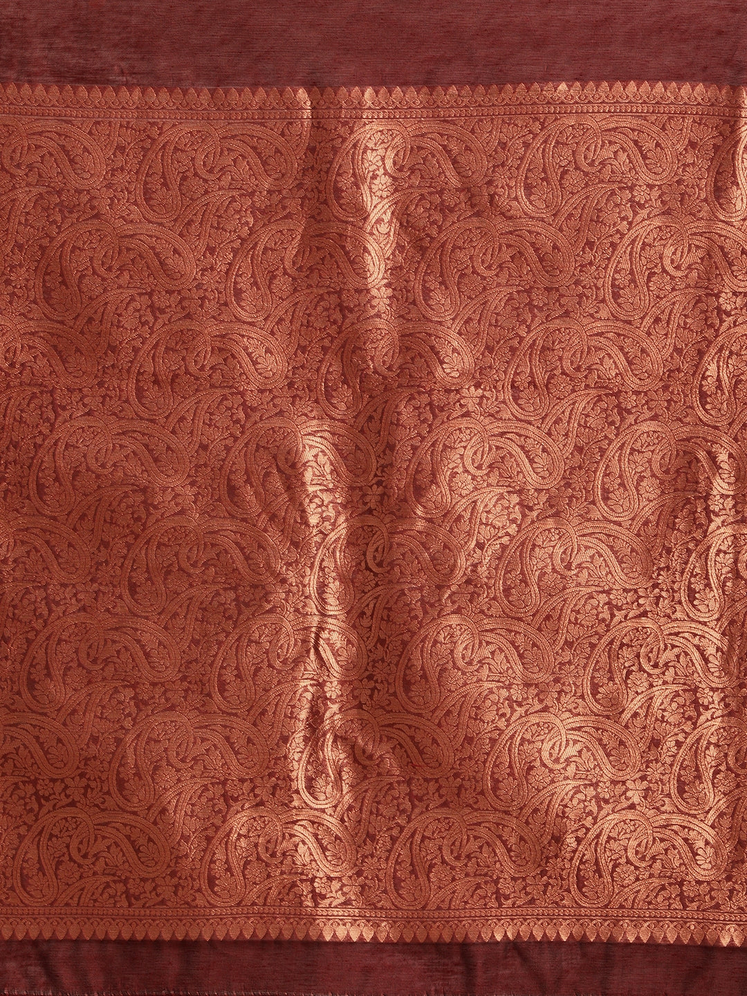 Dhiyona GR Women's Monalisa Maroon Silk Blend Saree