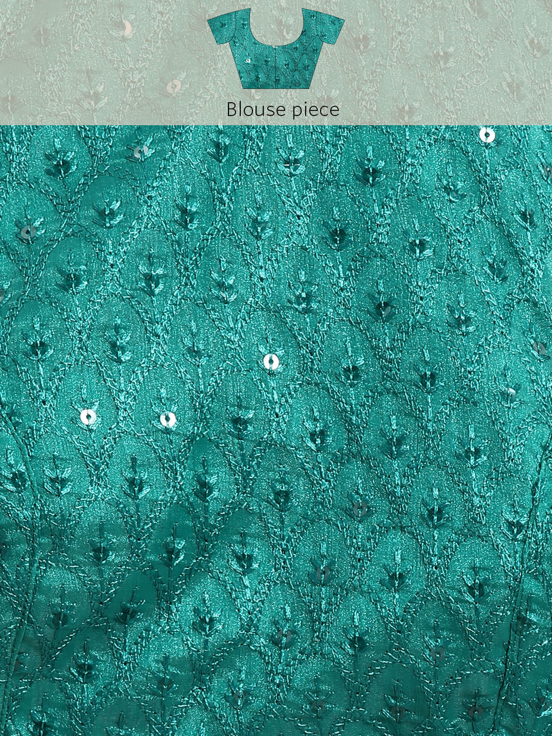 Dhiyona GR Women's Naaz Teal Satin Saree