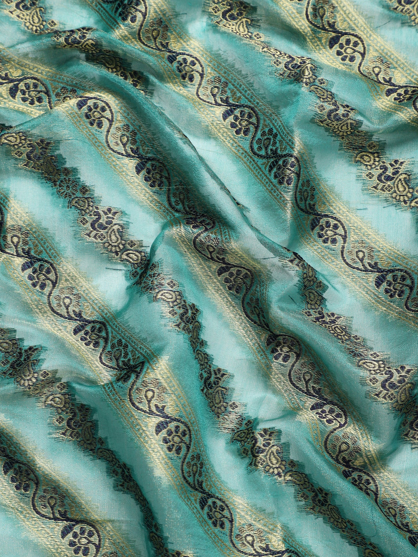 Dhiyona GR Women's Natasha Tiffany Blue Organza Saree