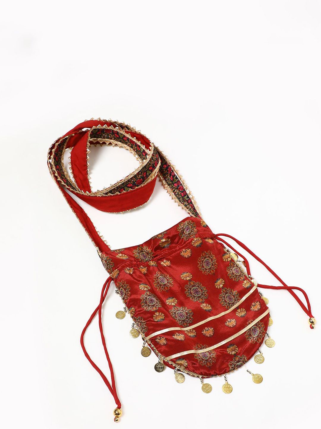 Dhiyona SO Women's Ethnic Motifs Printed Sequinned A Line Kurta with Dhoti Pants
