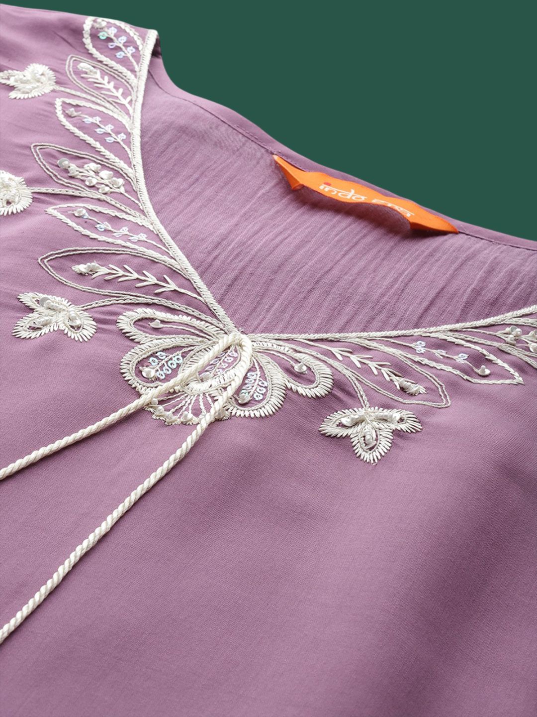 Dhiyona IE Women Floral Embroidered Regular Kurta with Trousers & With Dupatta