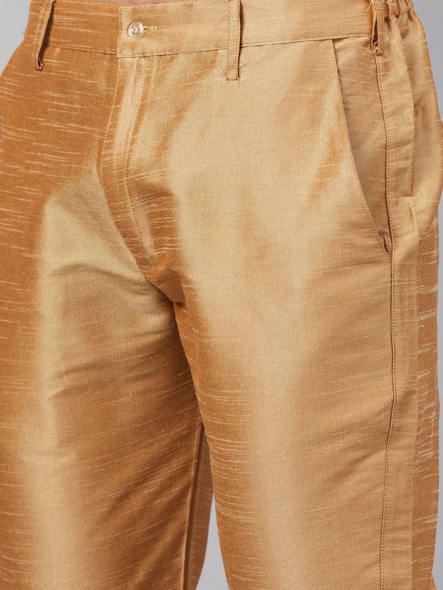 Men's Green Cotton Blend Pathani Kurta Pyjama Set