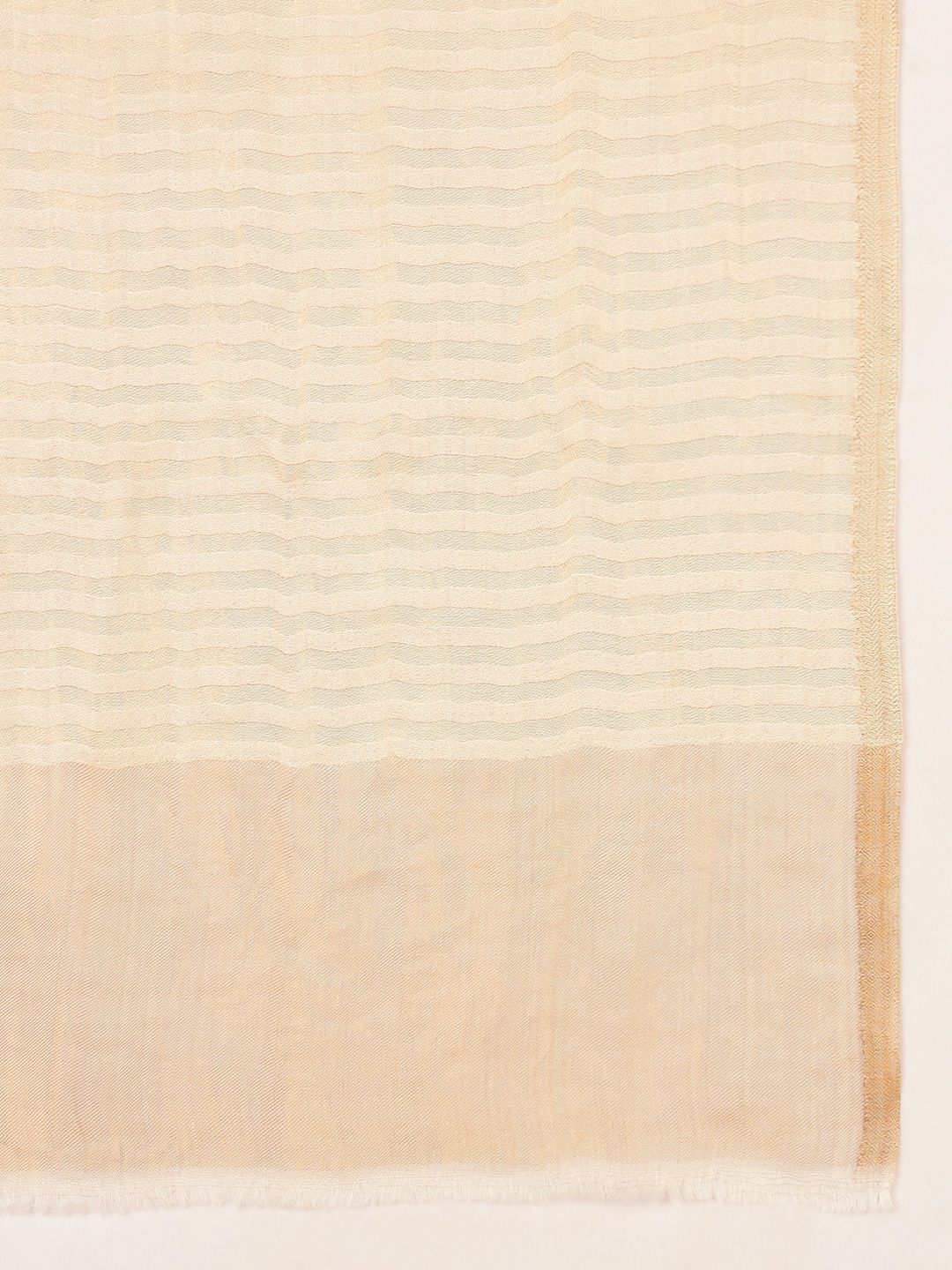 Dhiyona PA Striped Woven Design Woolen Reversible Shawl