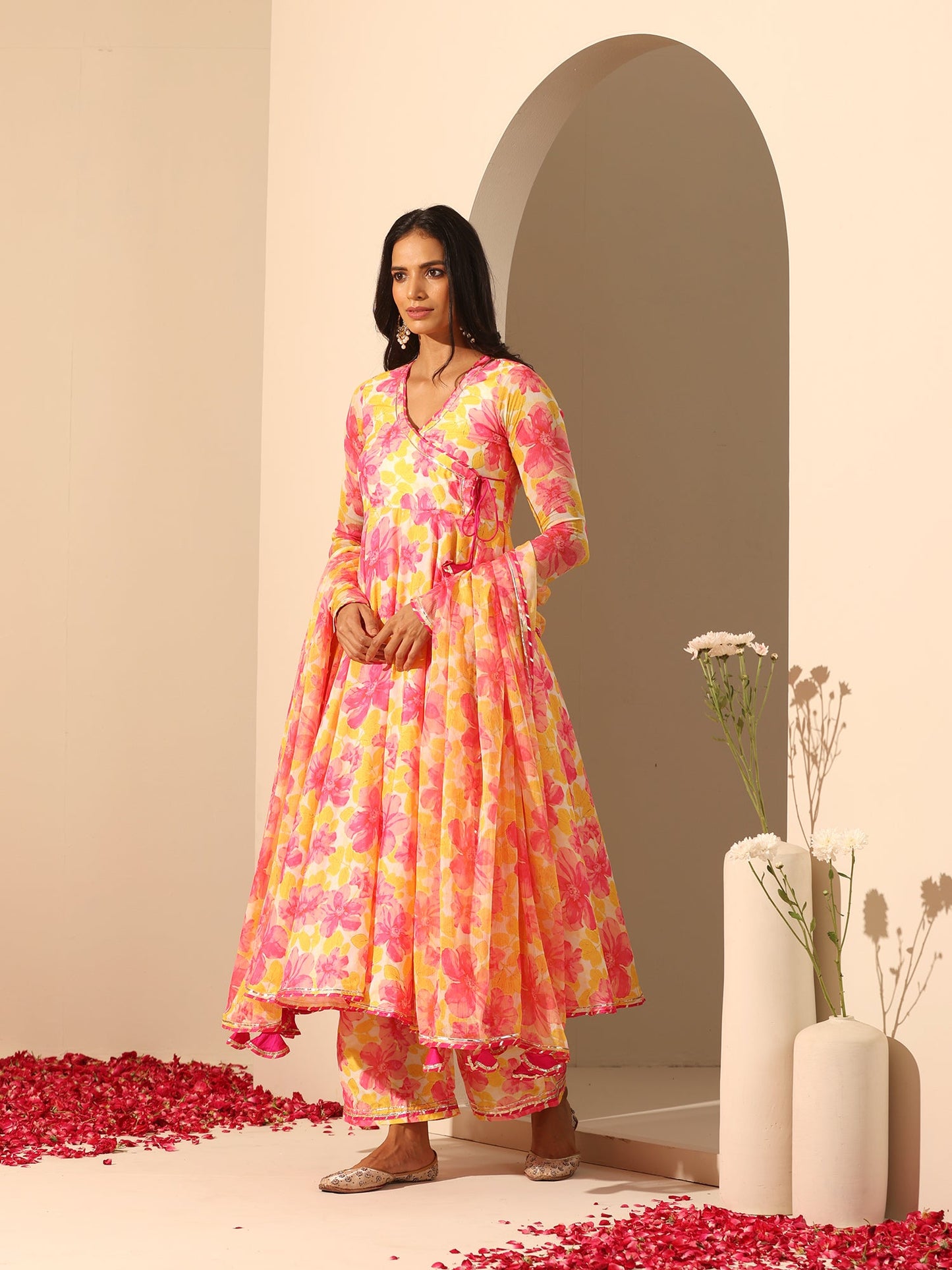 Gul Rangrez Angrakha Set