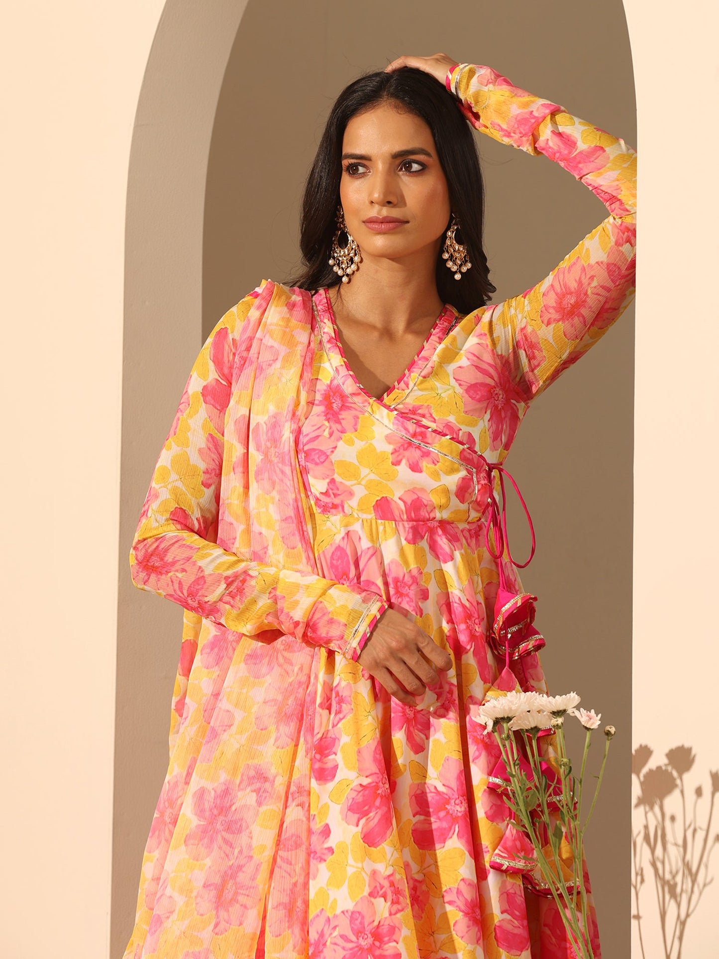Gul Rangrez Angrakha Set