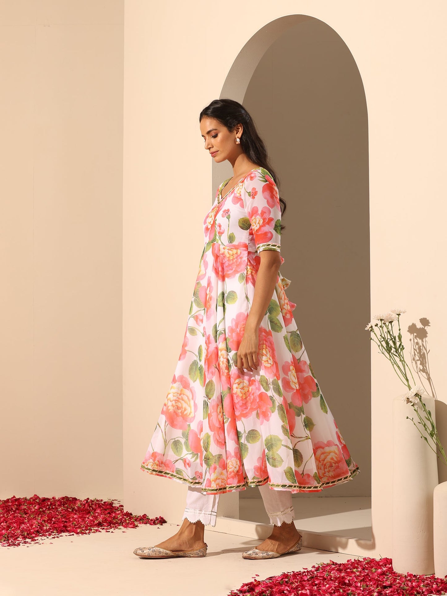 Gul Noor Anarkali Set