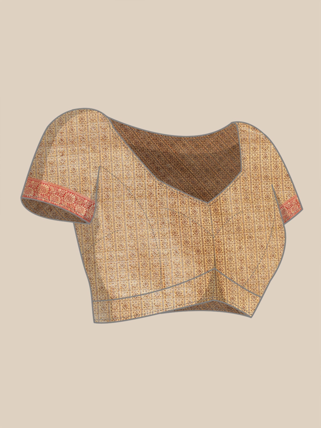 Dhiyona GR Women's Rewaa Tuscan Sun Yellow Zari Woven Design Banarasi Pure Cotton Saree