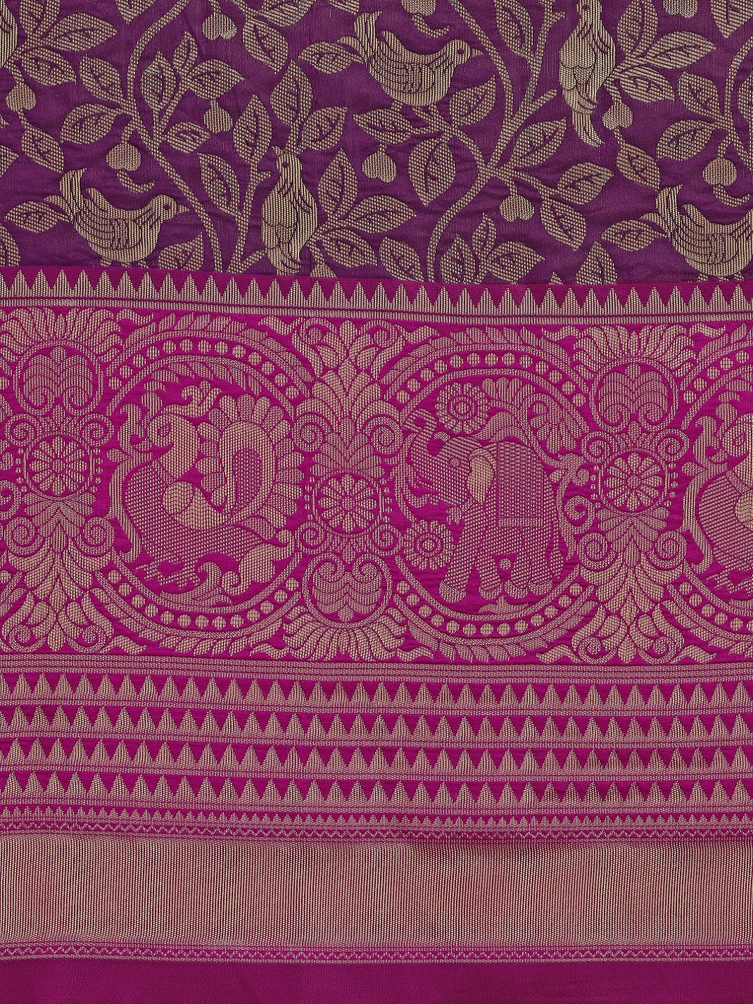 Dhiyona RV Women's Banarasi Silk With silver Zari weaving Saree ( KVD1185 )