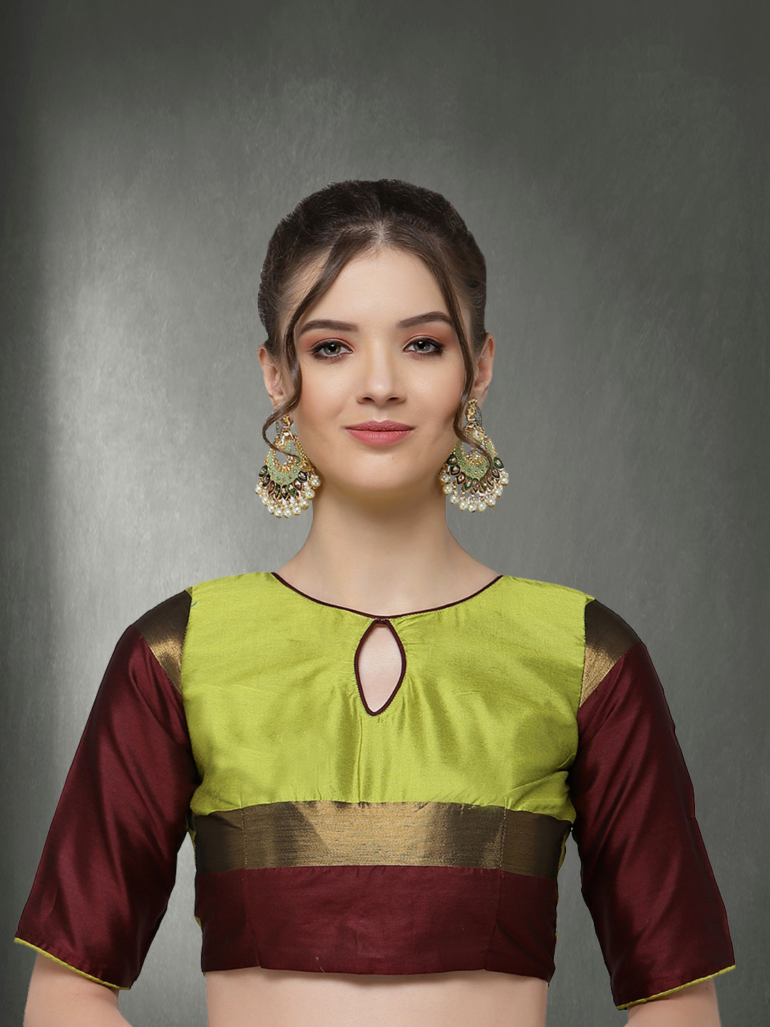 Dhiyona RV Women's Designer Traditional Embroidered Cotton Silk Saree With Blouse ( KVD1318 )