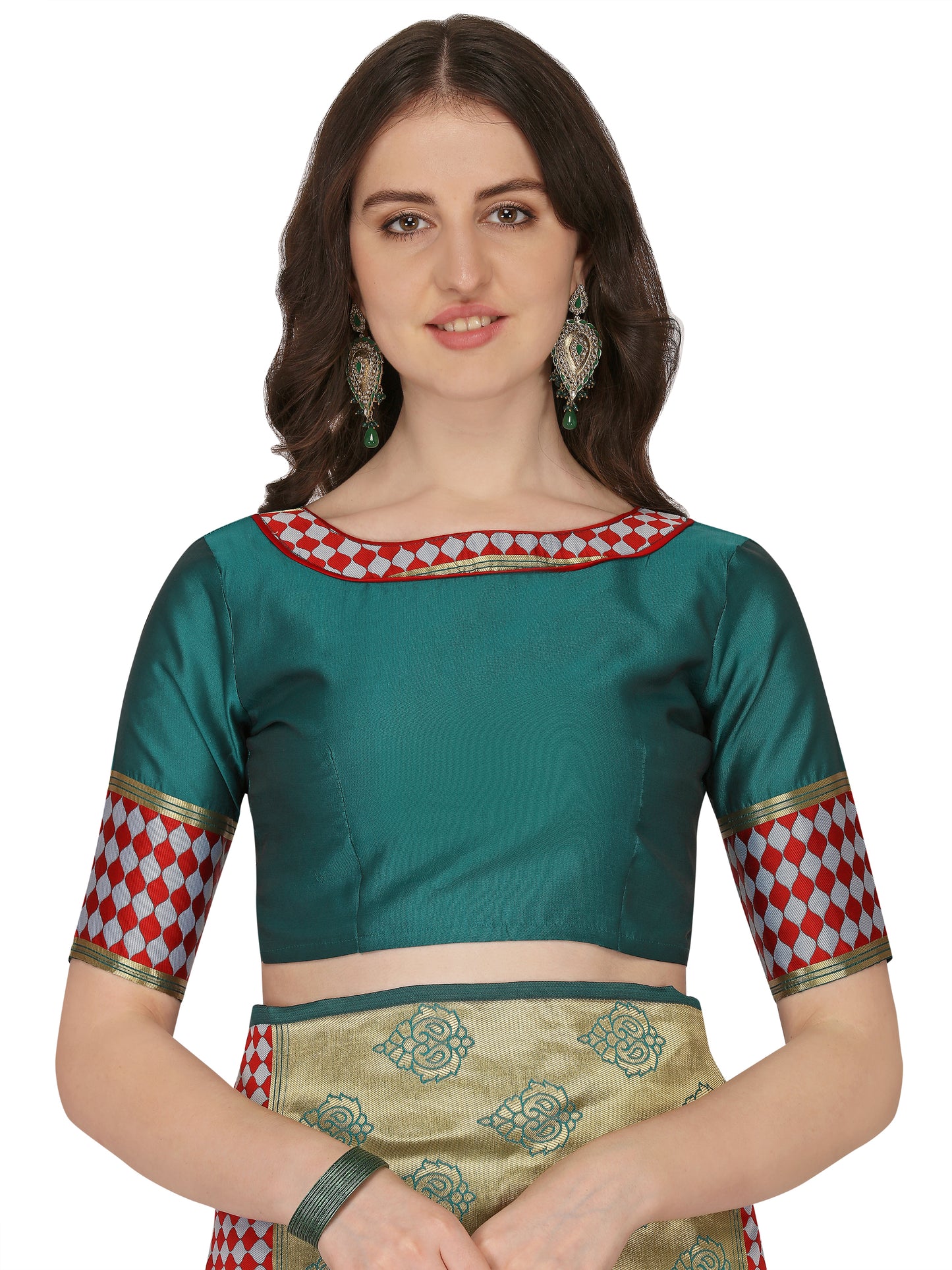 Dhiyona RV Women's Banarasi Silk With Silver Zari Weaving Saree ( KVD1378 )