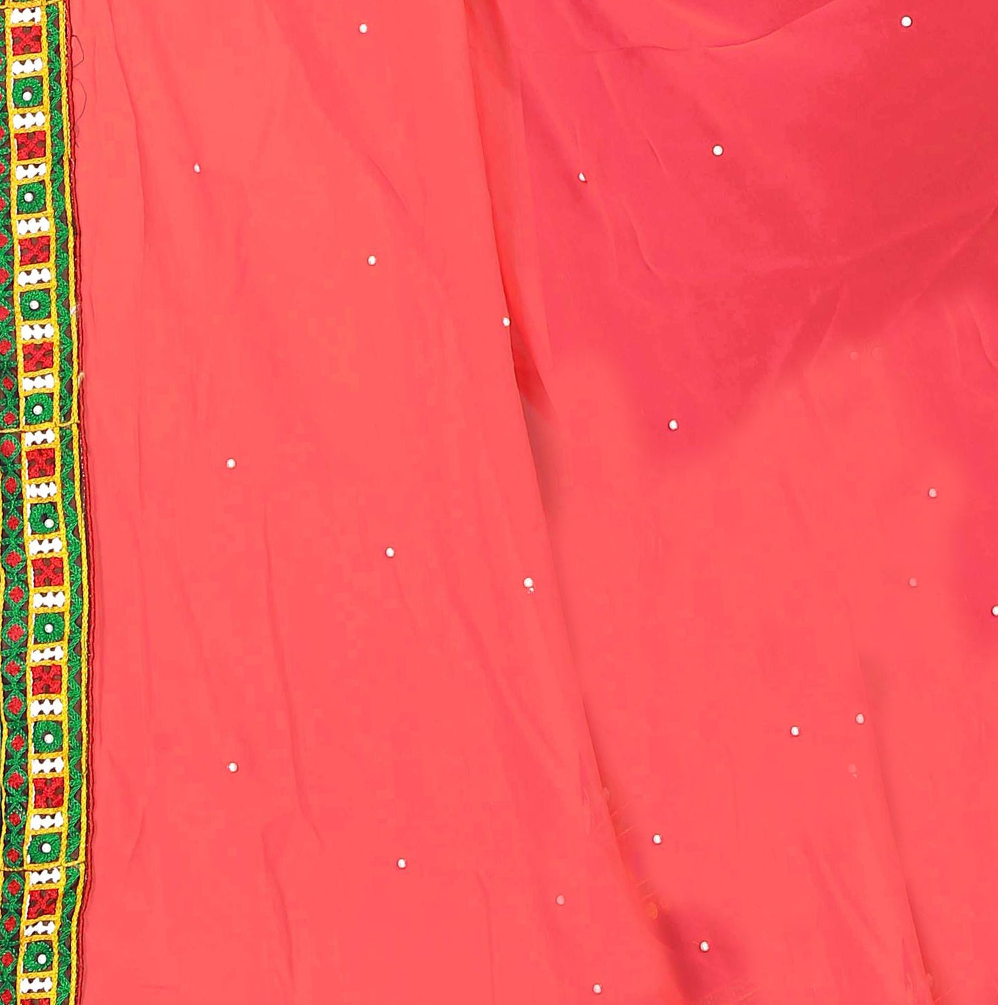Dhiyona RV Women's Designer Half & Half Georgette Embroidery Work Saree With Blouse ( KVD14 )