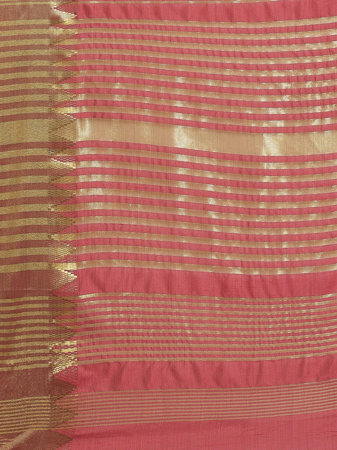 Dhiyona RV Women's Assam Silk With Golden Broad Border Saree ( KVD1719 )