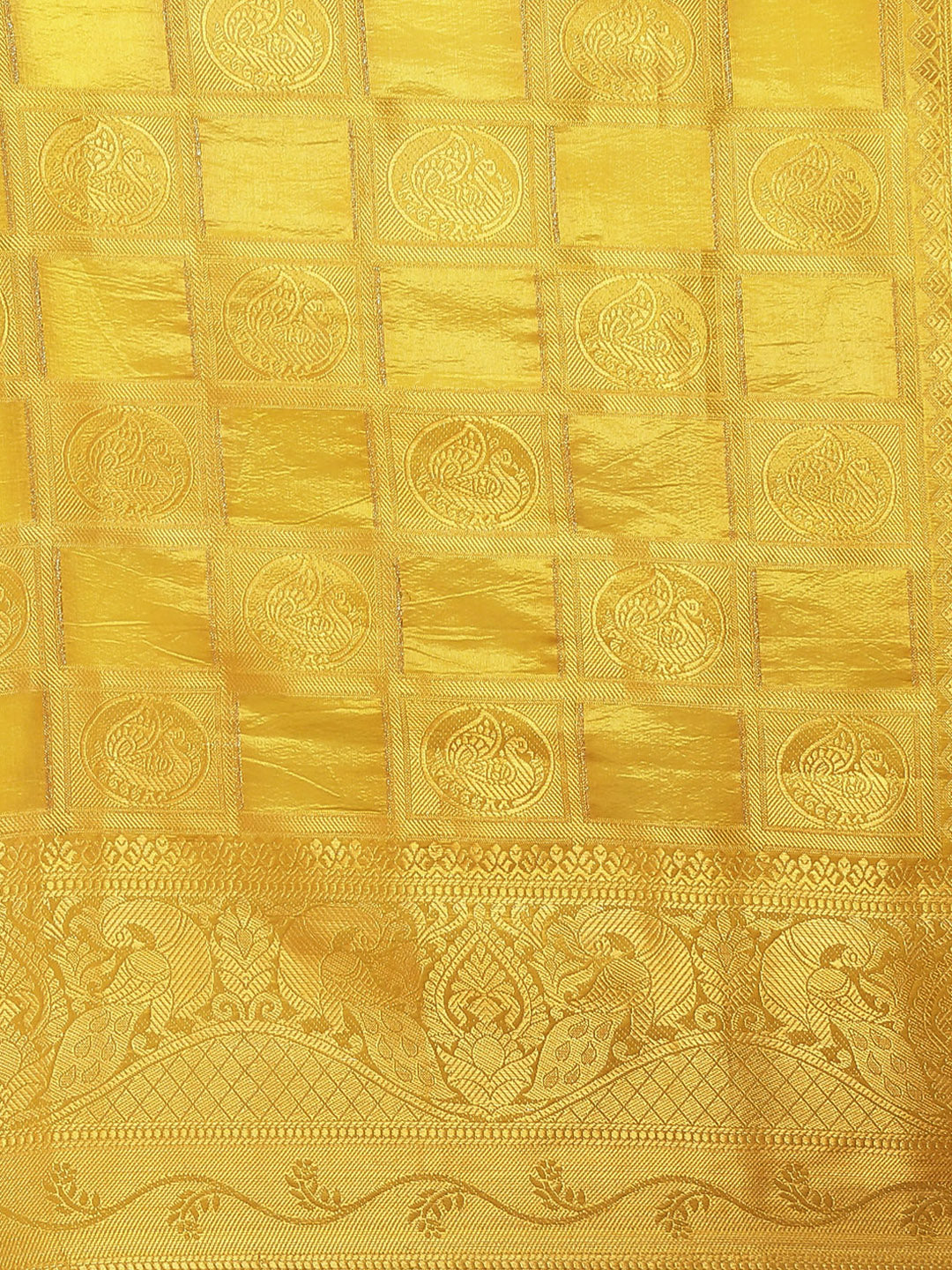 Dhiyona RV Women's Royal Banarasi Cotton Silk Zari Woven Saree with Matching Blouse ( KVD1694 )