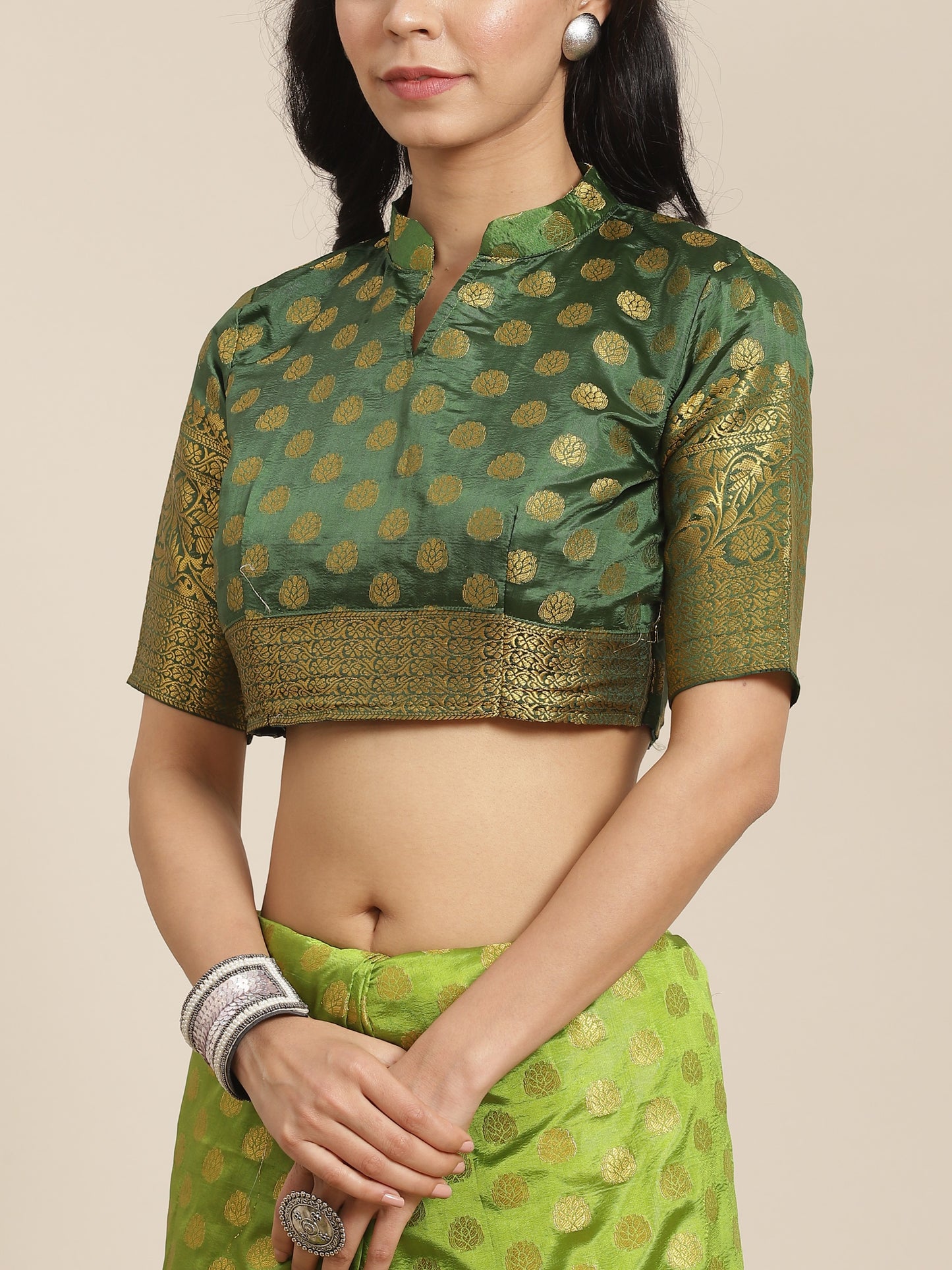 Dhiyona RV Women's Banarasi Cotton Silk With Zari weaving Saree ( KVD1000 )